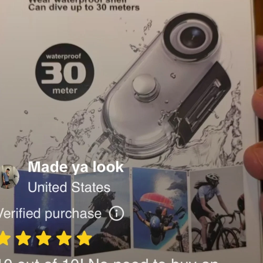 Black 360 Camera with Accessories